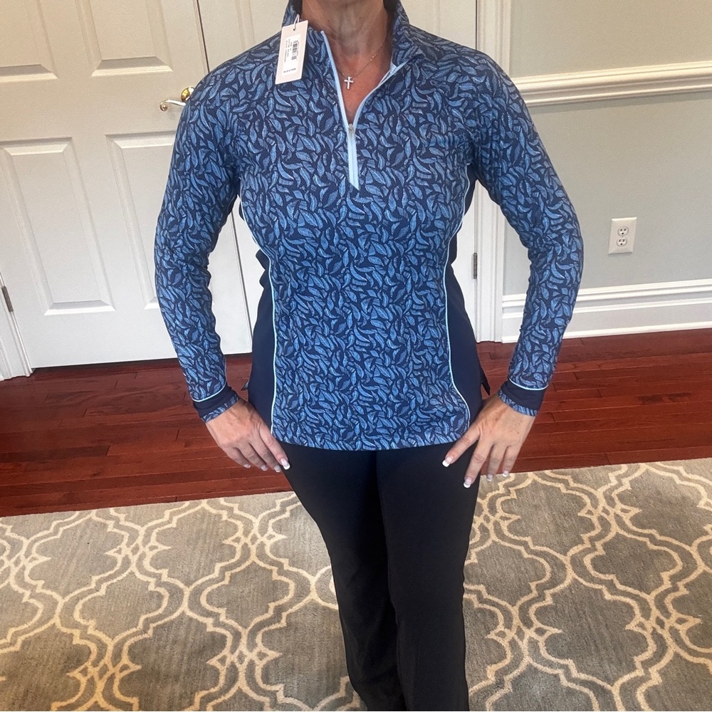 NWT Peter Millar Lightweight 1/4 Zip Long Sleeve Golf Sun Shirt